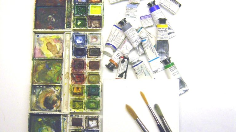 A Simple Monthly Watercolor Supply-Care Routine