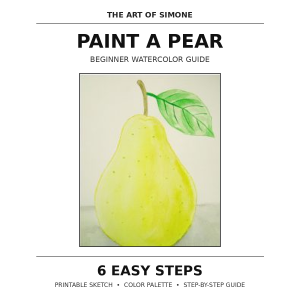 Paint a Pear-6 Step Method